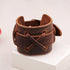 braunes rohleder armband herren manschette breitarmband uniqal sale
